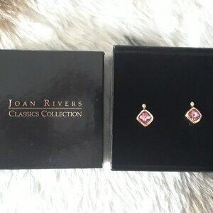Joan Rivers Colors Of Simulated Sapphire Leverback Earrings